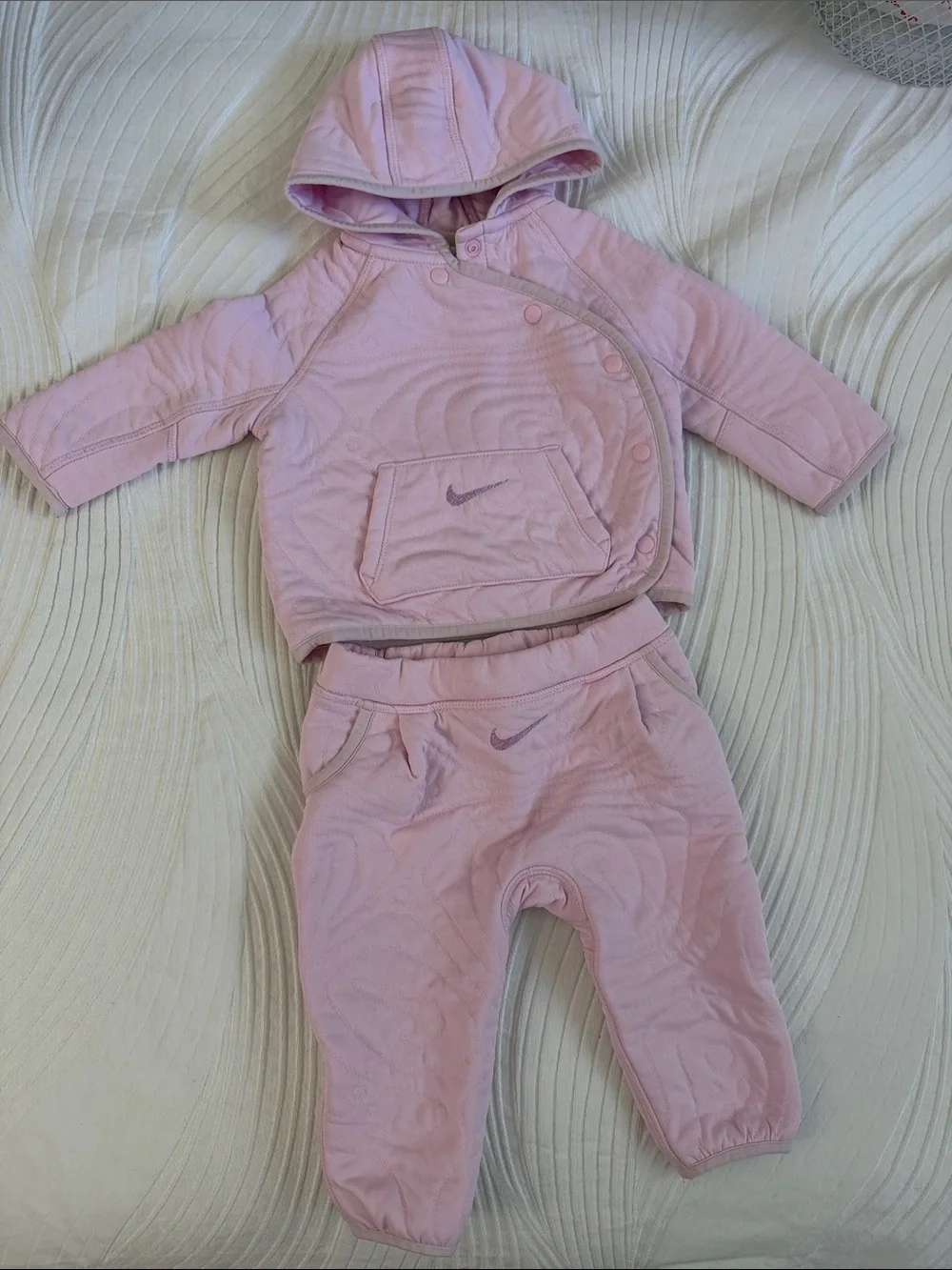 Nike Light Pink Baby Hoodie & Jogger Set